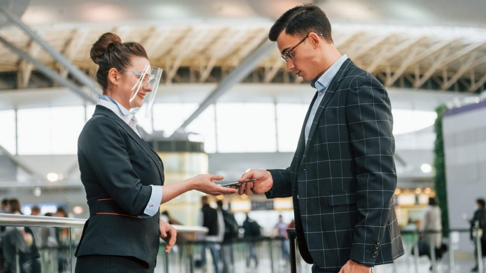 Documents young businessman